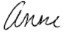 image of "Anne" signature