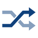 two arrows crossing